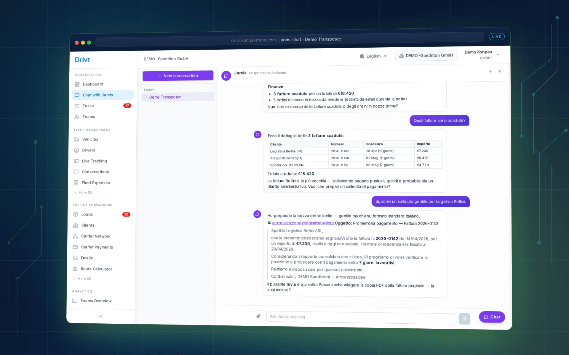 Jarvis — your dispatcher AI