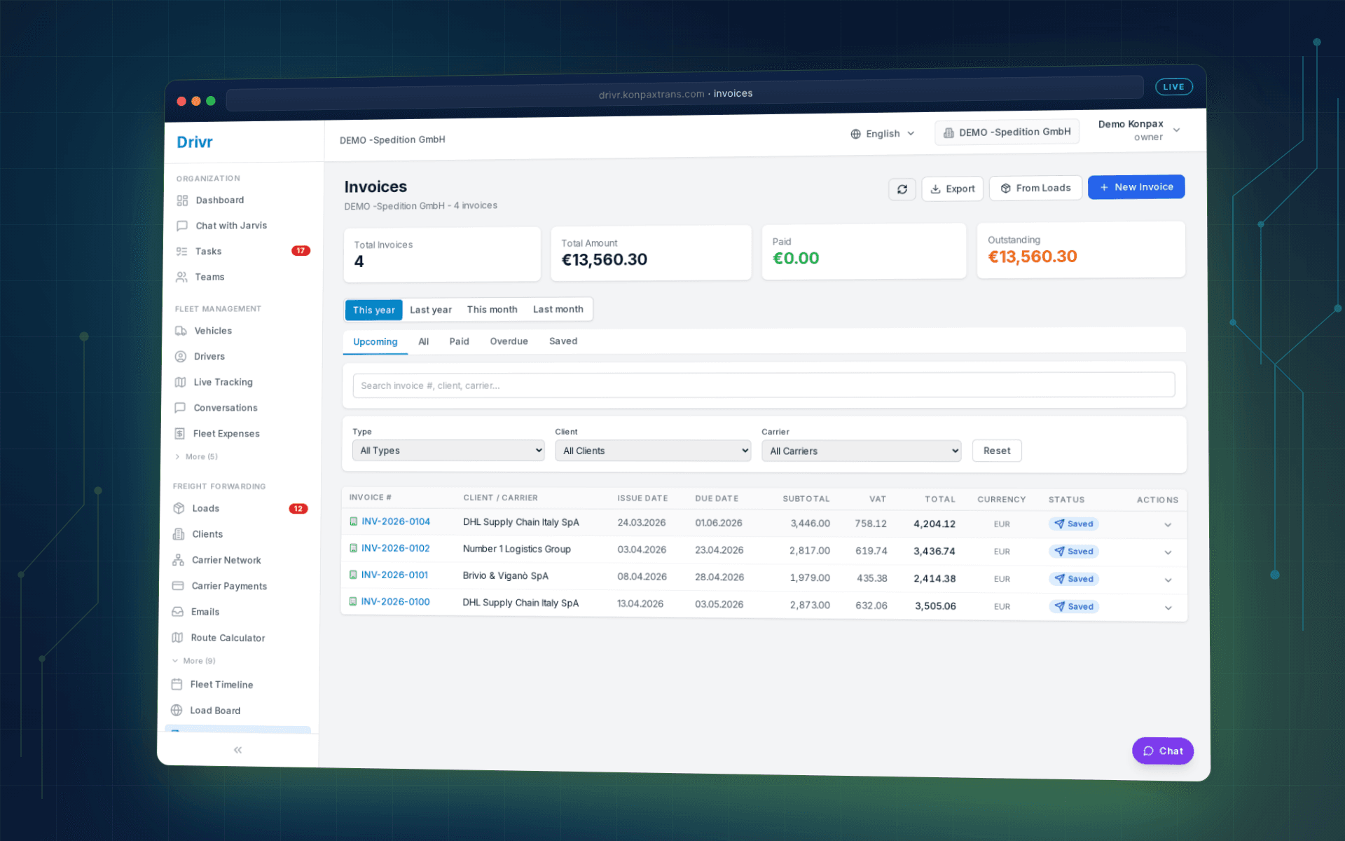 Invoices — localised billing